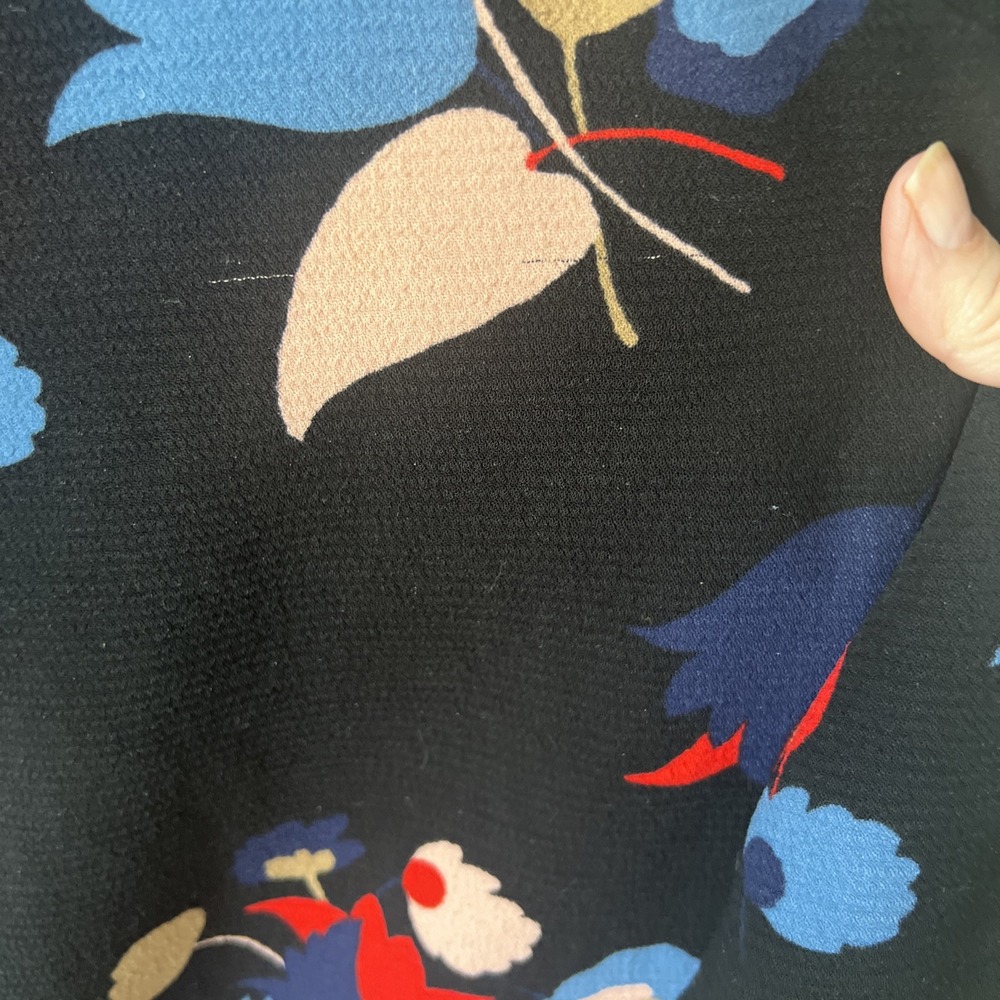 BODEN Sz 10 Alda Shift Dress Black Posey Mod Floral  Abstract‎ Artsy Bloomcore - Picture 7 of 8